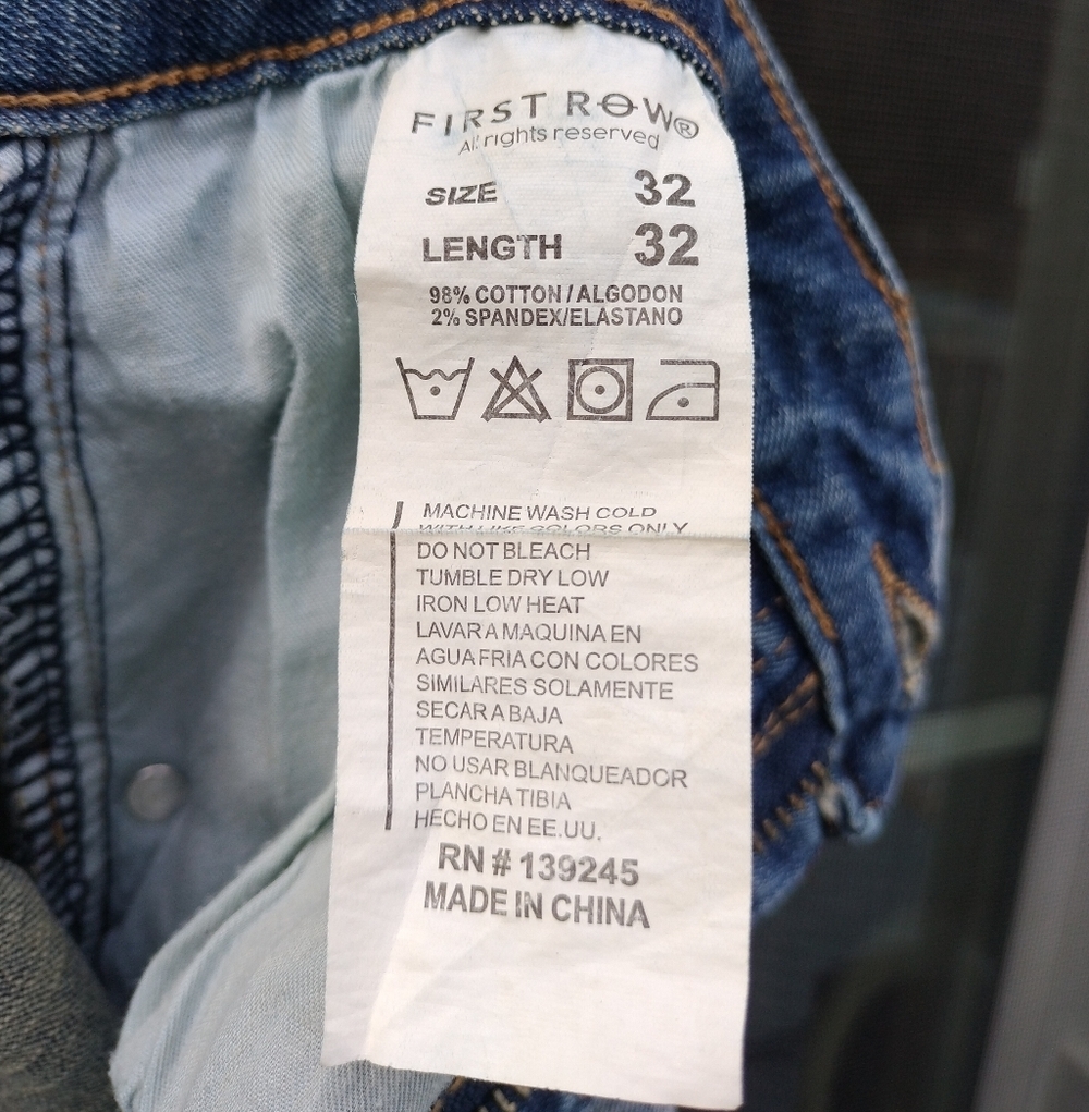 FIRST ROW Graphic Denim Racing Jeans - Picture 9 of 14